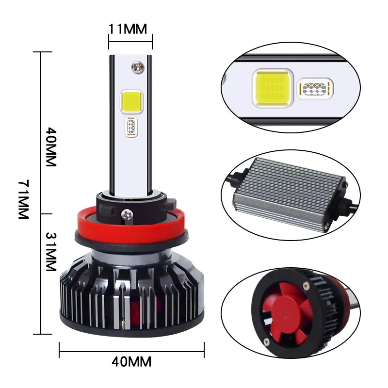  New Car Led Fog Lights RGB 7 Colors Voice Control APP Bluetooth Control Super Bright Modified Car L - 33046920775