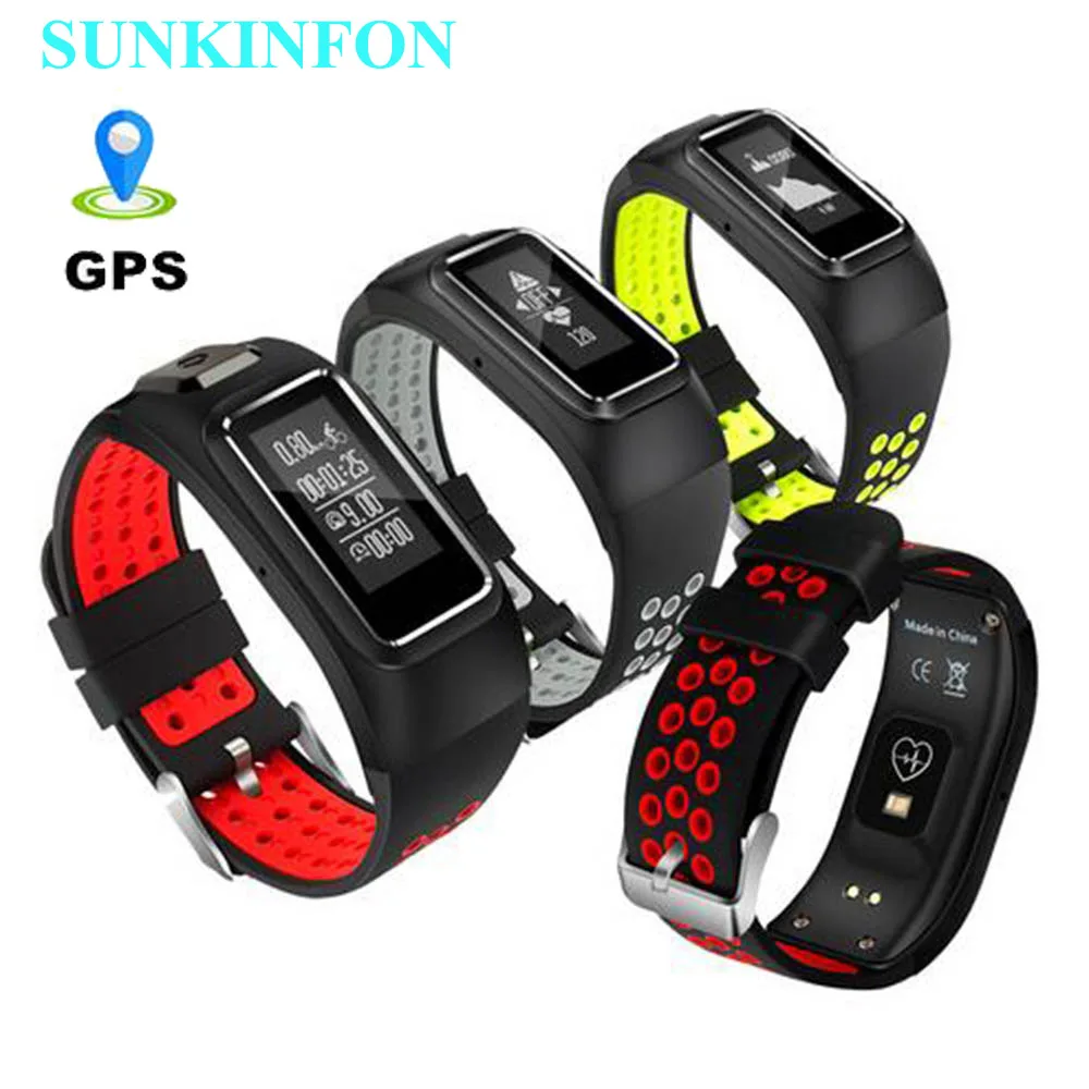 DB14 GPS Motion Track Record Smart Wristband font b Sports b font Band Dynamic Heart Rate
