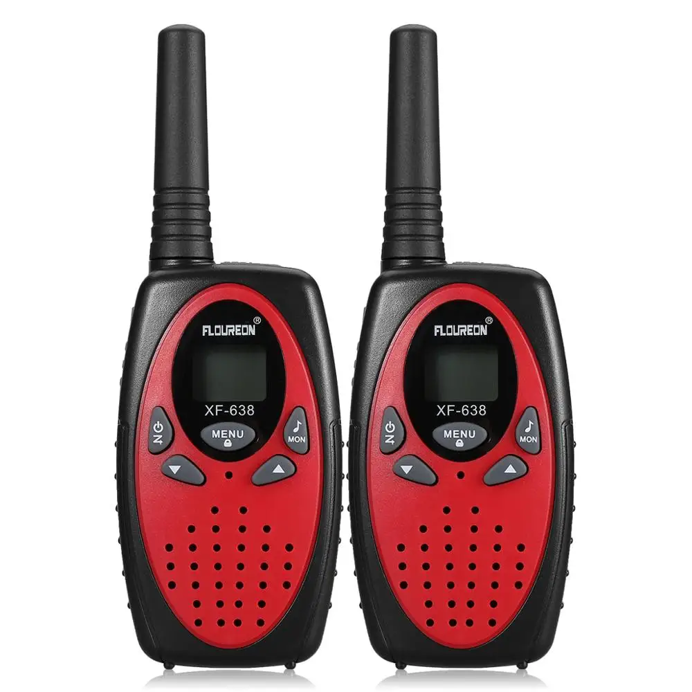 FLOUREON 8 канальный walkie talkie s UHF400-470MHz двухстороннее радио 3 км Interphone mini walkie talkie 2 шт walkie-talkie подарок