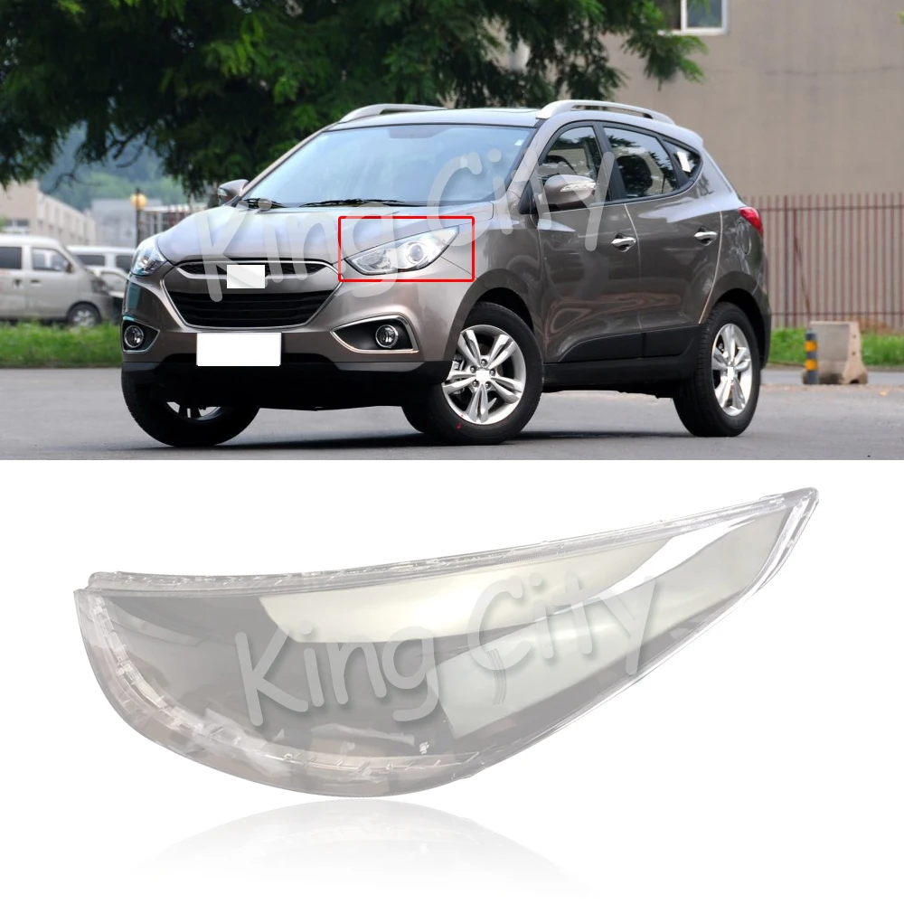 Capqx 1 шт. для hyundai IX35 2009-2012 передняя фара Прозрачная крышка фары абажур головной свет тени оболочки