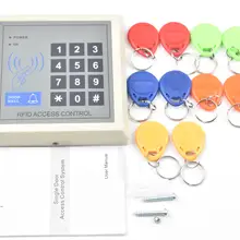 Высокое качество безопасности rfid входной двери Система контроля доступа 2000 Пользователь 10 ключи