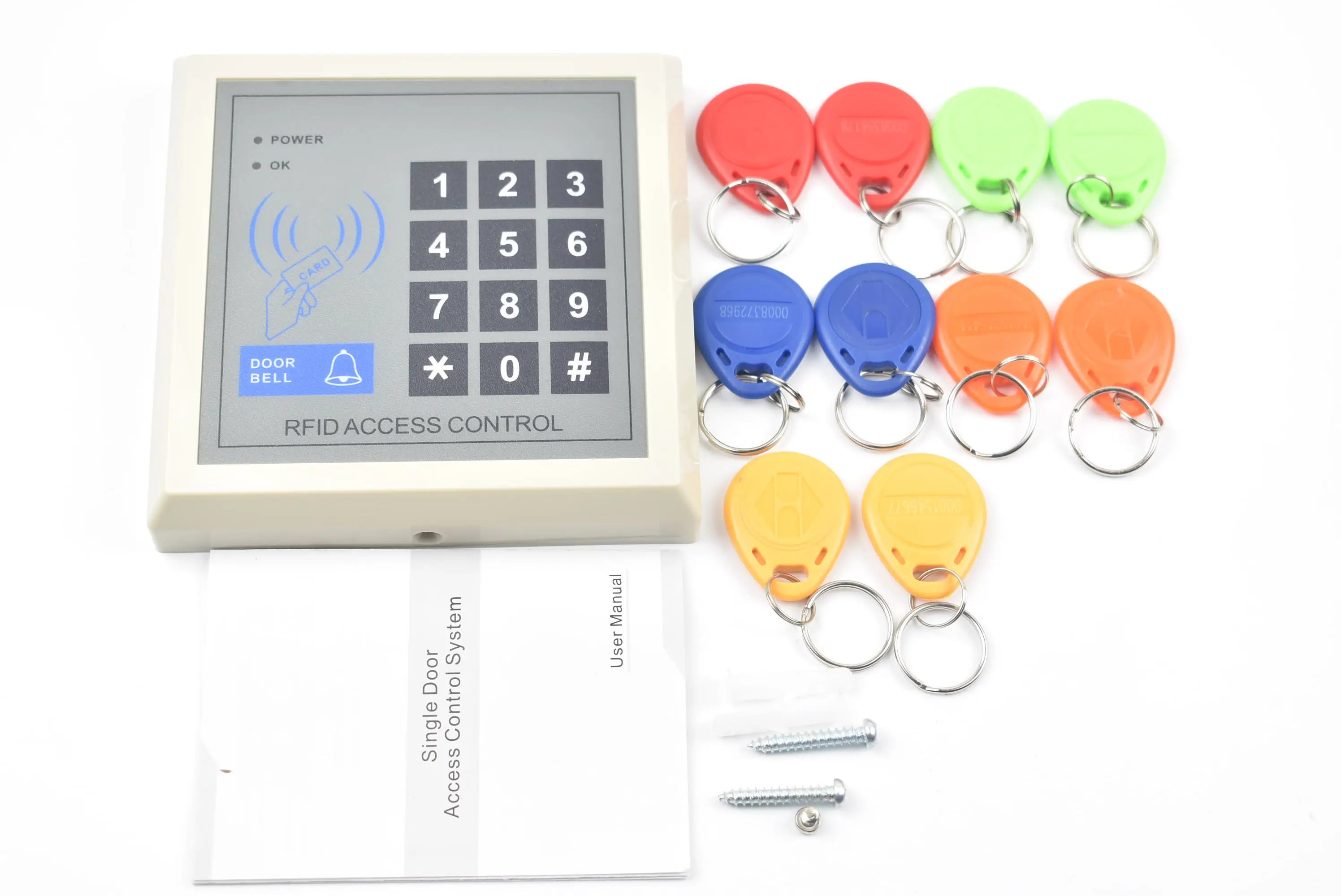 RFID Access Control System Device Machine Security 125Khz RFID Proximity Entry Door Lock 1000 user Card Reader Door Lock System - Famidy.com