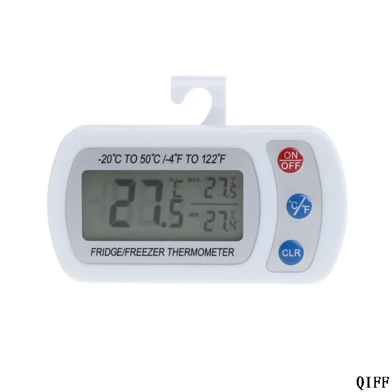 Водонепроницаемый Холодильник ЖК-термометр морозильник с подвесным крюком стенд Mar28