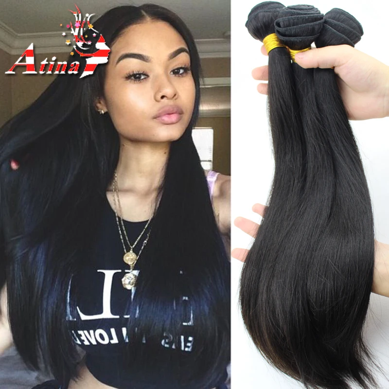 7A Russian virgin hair straight bundles 3pcs lot unprocessed virgin