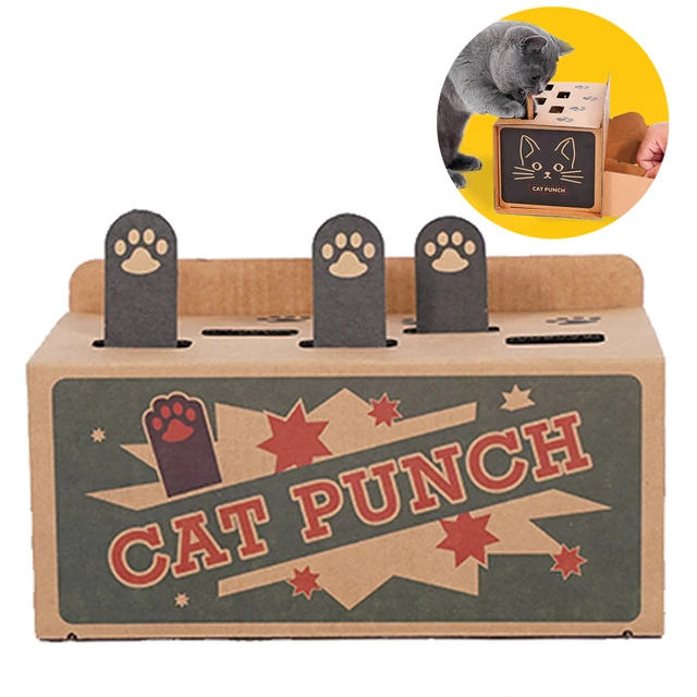 고양이의 지루함 해소와 정신적 자극을 위한 재미있는 DIY 마우스 팝업 퍼즐