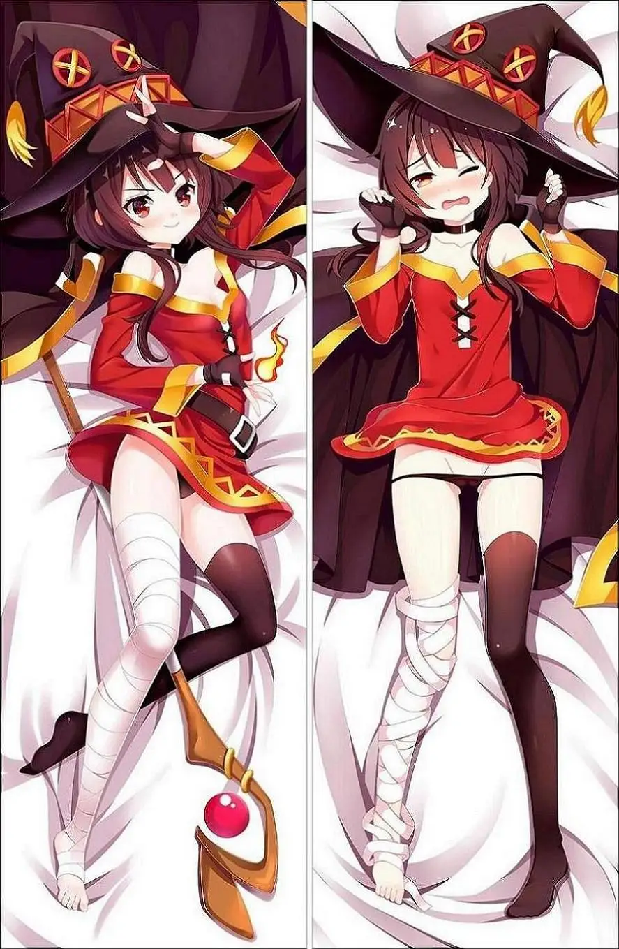 Японское аниме KonoSuba Божье благословение на этот чудесный мир! Megumin Dakimakura Чехлы обнимающие Тела Наволочки Чехол - Цвет: B