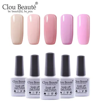 

Clou Beaute UV Gel Nail Polish 5pcs Gel Polish Set For Manicure Nail Polish UV LED Semi Permanent Enamels Primer Nail Gel