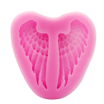 

Beautiful Angel Wings Shape Silicone 3D Mold Cookware Dining Bar Non-Stick Cake Decorating Fondant Soap Mold 4pOvr