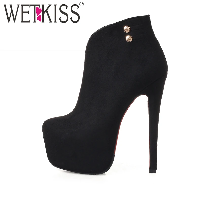 European Ankle Boots font b 2017 b font New Arrival Side Zipper Winter Boots Super High