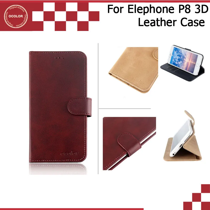 Ocolor для Elephone P8 3D Флип кожаный чехол с карты карман телефона кожного покрова