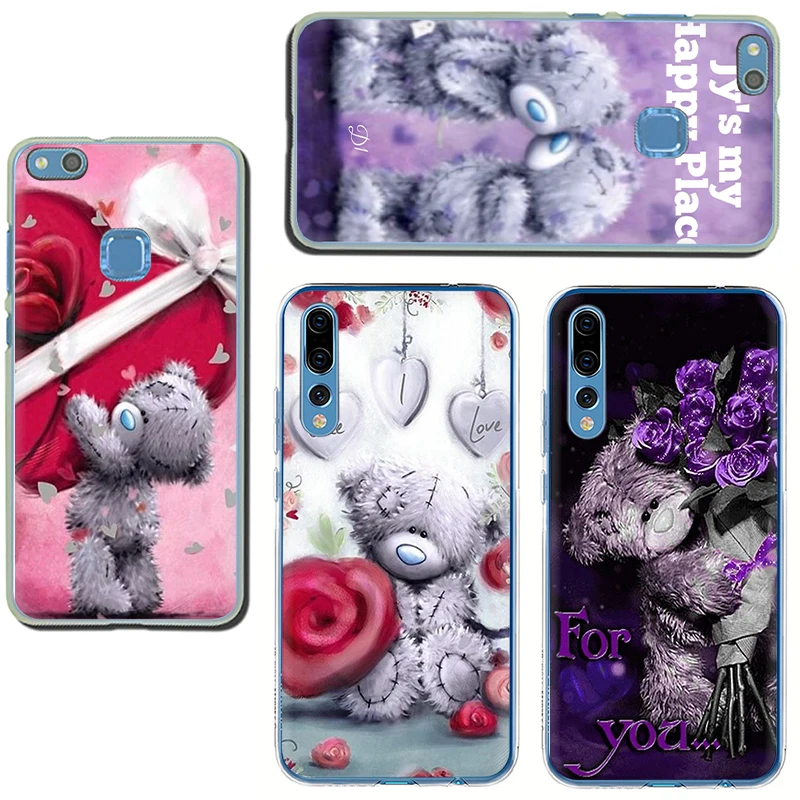 Жесткий пластиковый Чехол Teddy Me To You Bear для телефона Huawei Honor 7X 8X 8C 8A 8 9 10 Lite V20 20 9X Pro 20S