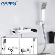 Grifos bañera GAPPO de latón para bañera, grifo de cascada, grifo de bañera, robotor montado en cubierta