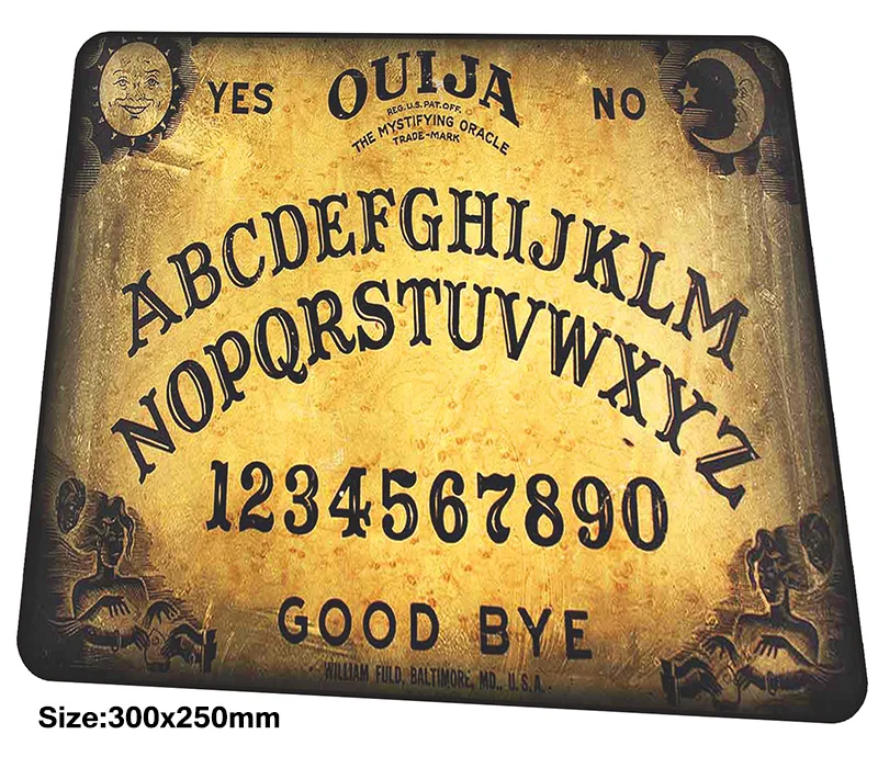 Ouija Настольный коврик для мыши 300x250x3 мм игровой большой геймерский самый дешевый