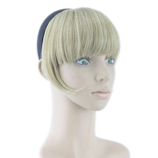 Soowee 8 Colors Hair Bangs With Clip Blonde Black Synthetic Soowee 8 Colors Hair Bangs With Clip Blonde Black Synthetic Hairpieces High Temperature Fiber Fringe
