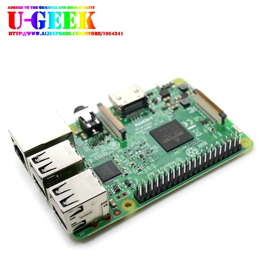 RS Raspberry Pi 3 Model B 1 ГБ Оперативная память 4 ядра 1,2 ГГц 64 бит Процессор с поддержкой Wi-Fi и Bluetooth | 3B | 64bit | BCM2837 | Сделано в Японии | UK