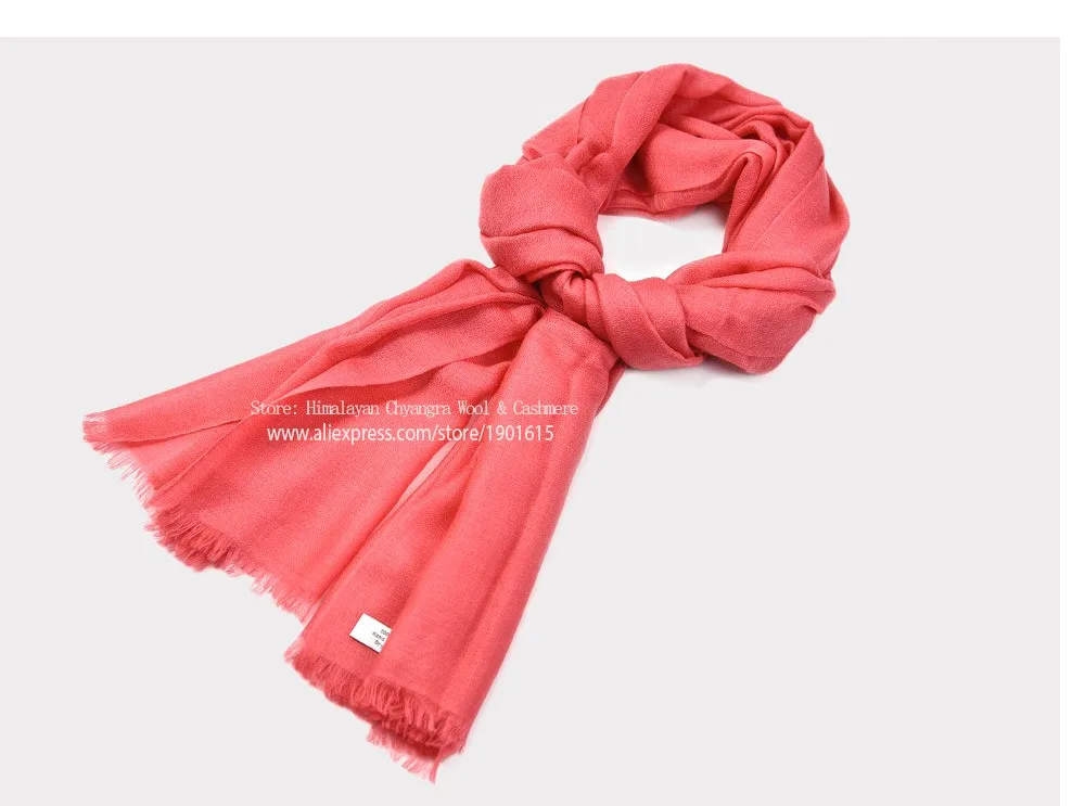 Ультра тонкий непальский кашемир/Пашмина сплошной цвет красный шарф шаль глушитель с фабрики мягкие и удобные
