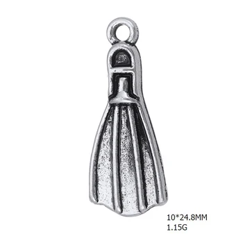 

Alloy Sports Flippers DIY Charm Jewelry charms for bracelets