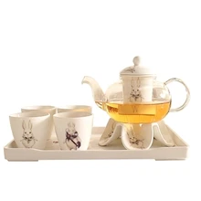 Вода холодного тепла набор керамический чайник домашний заварник Набор чашек холодная вода