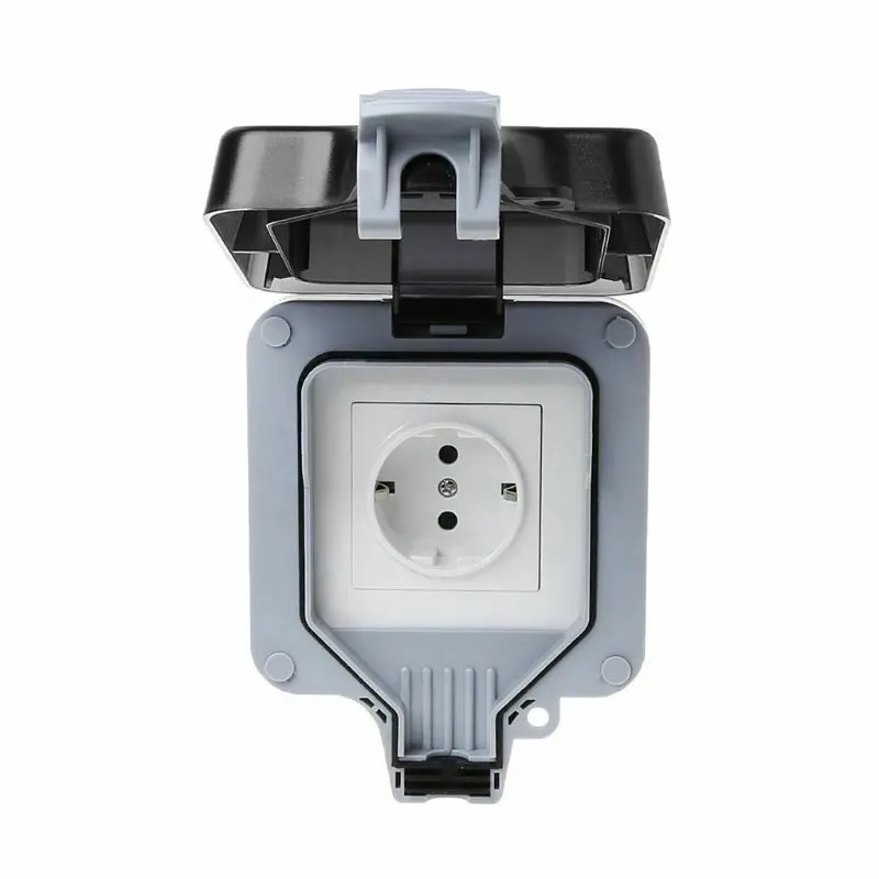 

Power Supply Switch socket Kitchen Ports Outdoor 16A Single/Double Bathroom Workshops Gardens Outlet Convenient