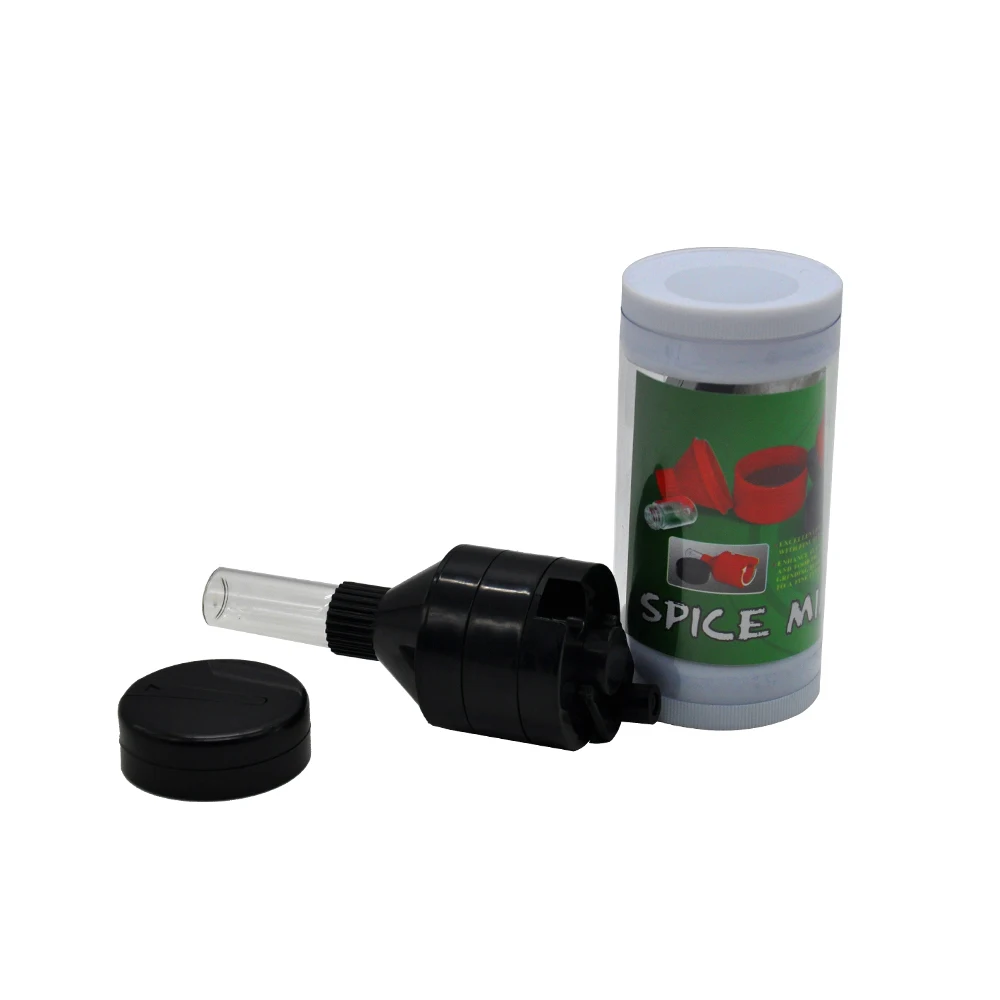 [Honeypuff ] Plastic Herb Grinder Spice Tobacco Crusher Grinder Hand