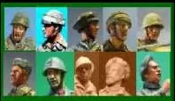 12 шт./лот 1/35 весы WW2 набор для обновления головы итальянского солдата Миниатюрные