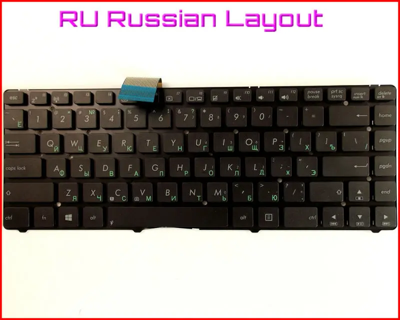 Новая российская клавиатура версия для ASUS 0KNB0-4141US00 04GN5M1KUSOO-1 K45EI321VD ноутбук без рамки