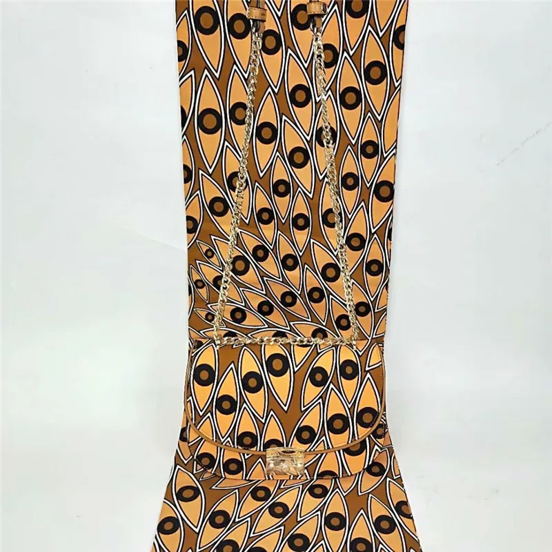 

YBG!Hollandais Wax Stars Print Fabric Handbag African wax prints fabric bag and matching latest Ankara fabric ! L21123