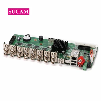 

16Channel AHD-N CCTV Camera DVR System Main Board Surveillance Digital Video Recorder PCB for 1080P AHD TVI CVI IP Cameras