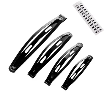 

12pcs/lot Black Tone Snap Hair Clips 45/61/78mm Craft Bow Handmade DIY Hair Accessories for Girl Hairgrip Hair Clip Hair Styling