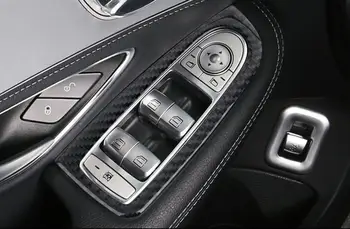 

Carbon Fiber Interior Window Lift Button Frame Trim 4pcs For Mercedes Benz X253 GLC GLC200 GLC250 GLC300 2016 2017 LHD