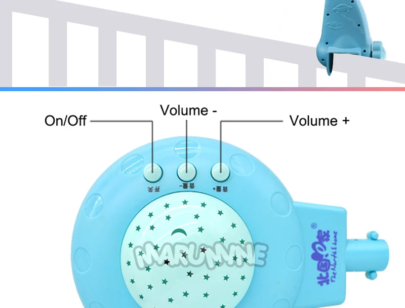 Berço do Bebê Móvel com Projeção de Luz Suporte para 0 12 Marumine Música Cama Sino Brinquedo & 50 Meses Newborn Infantis Meninos Meninas 5 Cheap Móbiles e chocalhos para bebês
