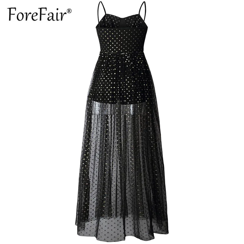 Forefair women long mesh dress elegant black white sleeveless maxi party dresses 2019 Swimwear summer beach dress (22)