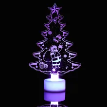 Цветной светящийся Сказочный цветной светодиодный ночник 3D светодиодный декоративный настенный светильник игрушка Рождественский подарок для детской комнаты A513