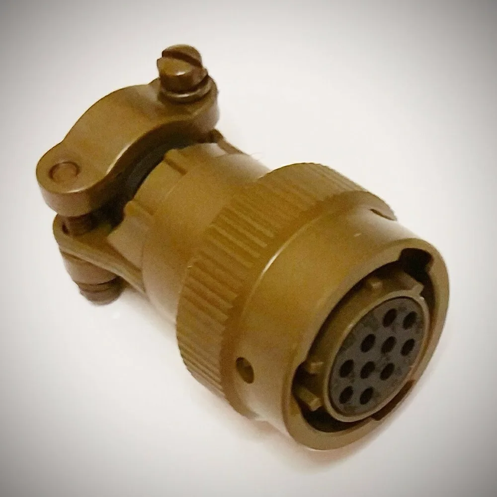 

Military Gold Pin 10 pin Twist Male & Female Connector Circular Socket Plug MS3116F 12-10S