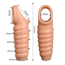 1 шт для увеличения пениса рукавом Задержка эякуляции многоразовые силикагель петух секс-игрушки кольцо для Для мужчин Увеличение пениса;