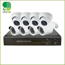 8-канальный H.265 PoE NVR Мощность Over Ethernet PoE Системы, 8 шт. 1mp(1280x720) POE weatherproofsecurity камеры, с 2 ТБ жесткий диск