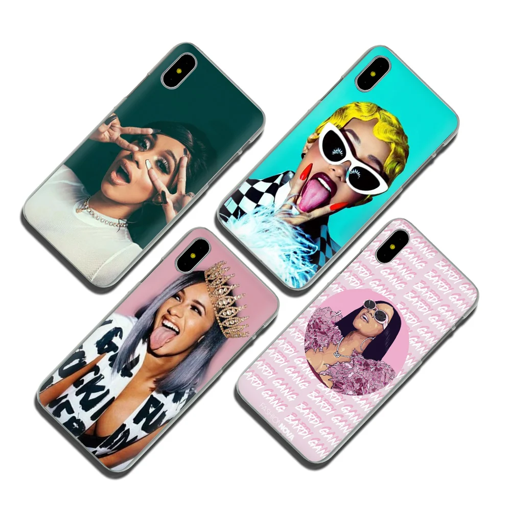 Жесткий чехол Cardi B для iphone 5 5s 6 6s 7 8 plus X XR XS MAX 11 pro Max