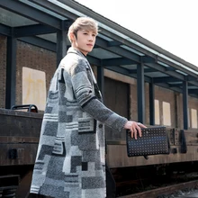 Новинка, стильные зимние пальто, мужские повседневные пальто, деловой утолщенный Тренч, мужские шерстяные куртки, модное шерстяное пальто sizeM-3XL