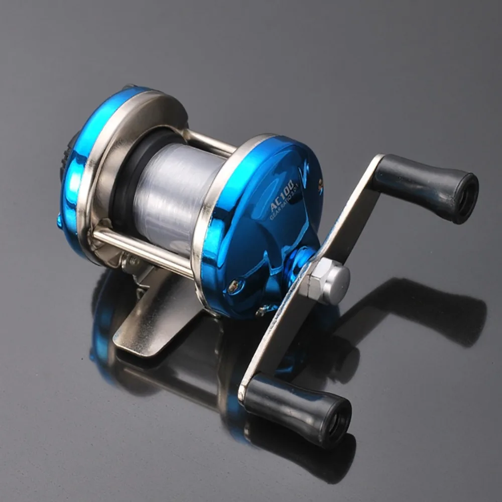 

5.2:1 Ice Fishing Reels Metal Right-Handed Left-Handed Bait Casting Wheel Beach Accessories With Fishing Line