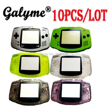 10 шт./партия, Пластиковый корпус для ремонта GameboyAdvance, чехол+ Защитная пленка для экрана+ Этикетка-наклейка, консоль для мальчика