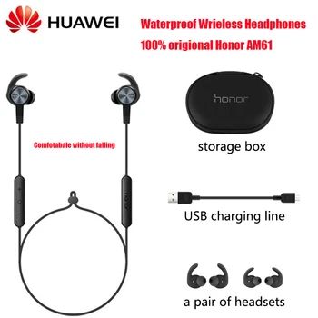 

Brand Honor AM61 Bluetooth 4.1 Wireless Earphone with Compact and ergonomic design Level Protection IP55 Headset