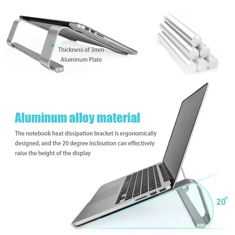 Подставка для ноутбука подставки для ноутбуков Планшетные ноутбуки металлический держатель для MacBook Air 13 для Xiaomi Pad samsung Базовая охлаждающая База аксессуары
