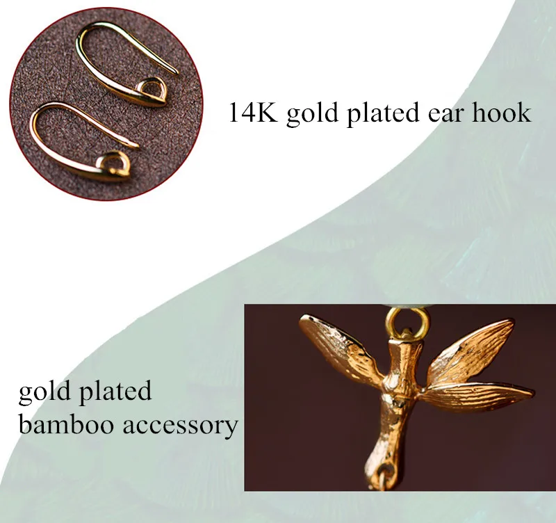 Yanting Bamboo Earrings Fashion Long Earrings For Women 2018 Women Earring Aventurine Natural Stone Vintage Earring Female Earing 022 (9)