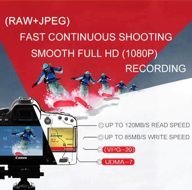 SanDisk CF карта Экстремальная памяти 16 ГБ 32 64 Гб 128 компактная флеш класс 10 120 м/с cf для