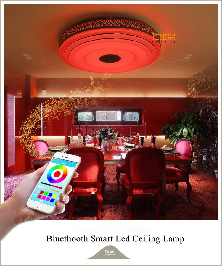bluetooth music led ceiling lights YH-616 (6)_A
