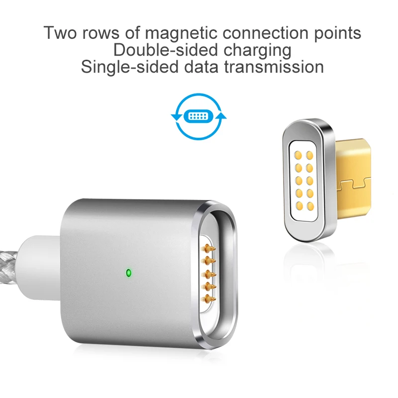 Elough E03 المغناطيسي شاحن المصغّر usb كابل ل Xiaomi هواوي شاحن هاتف محمول يعمل بنظام تشغيل أندرويد سريع شحن المغناطيس سلك Microusb كابل بيانات سلك