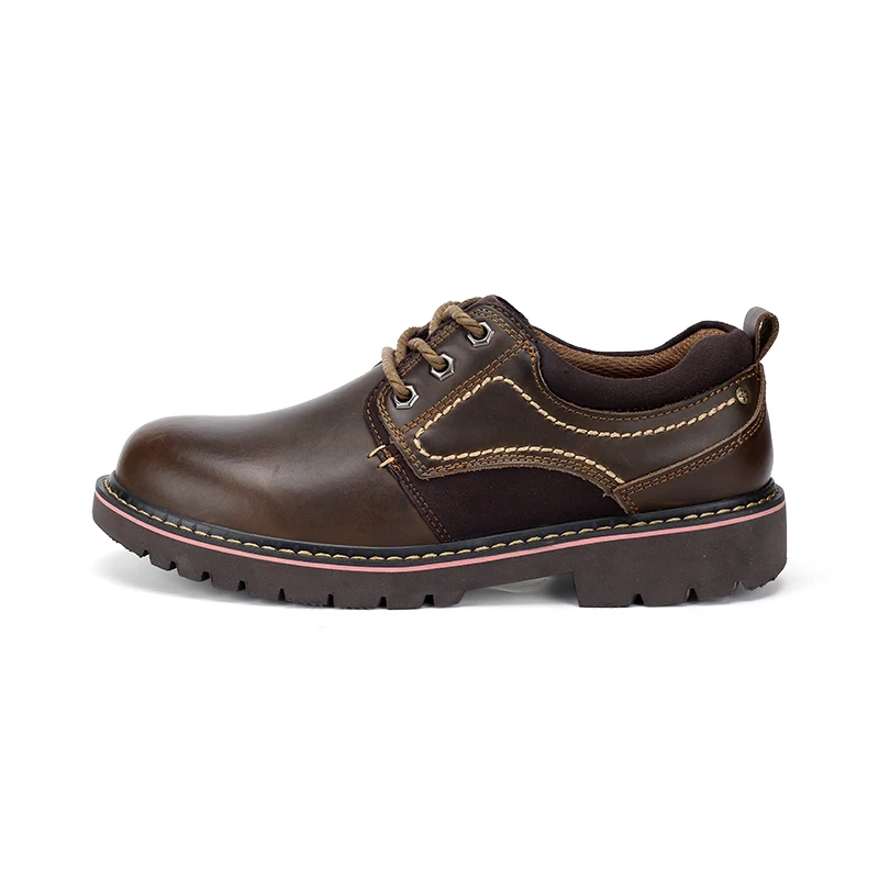 Vintage Ferramental Sapatos D' Tamanho Trabalho Grande Homens Do Lace De Calçados À Black Água Charmix brown Prova Genuíno Clássico Dos Up Marca Couro TSfng