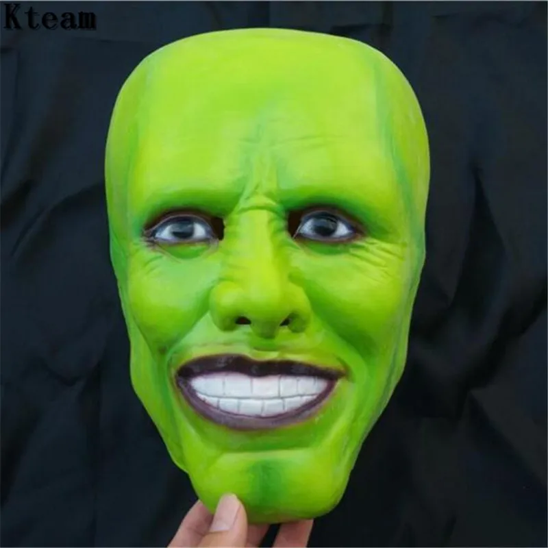 

Hot Sale The Jim Carrey Movies Mask Cosplay Green Mask Costume Adult Fancy Dress Face Halloween Masquerade Party Cosplay Mask
