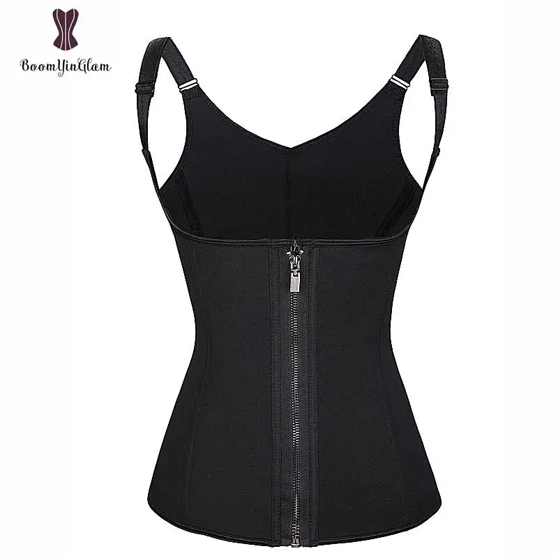 Zipper Corset Waist Trainer Sauna Sweat Gym Sports Waist Protection