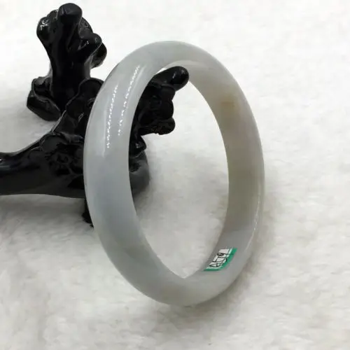

free shipping 01812 Vintage Certified Grade A Natural Green Jadeite Jade Bracelet Bangle